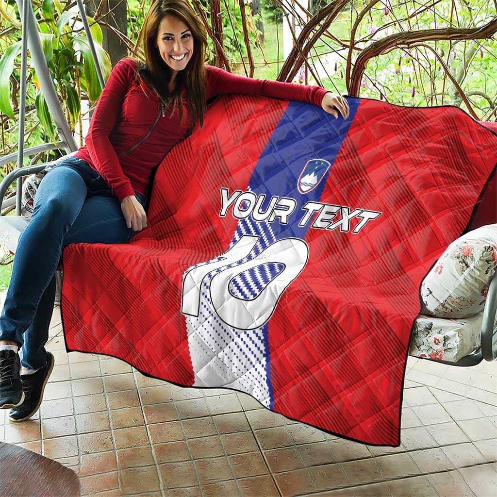 Custom Slovenia Football 2024 Go Champion Quilt - Wonder Print Shop