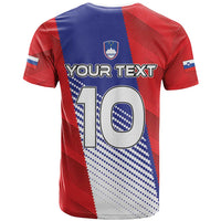 Custom Slovenia Football 2024 Go Champion T Shirt - Wonder Print Shop