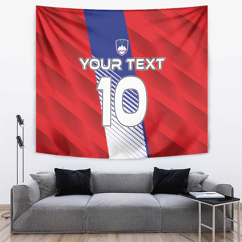 Custom Slovenia Football 2024 Go Champion Tapestry - Wonder Print Shop