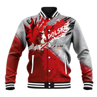 Polska Eagle Baseball Jacket Poland Sporty Grunge Style - Wonder Print Shop