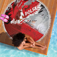 Polska Eagle Beach Blanket Poland Sporty Grunge Style - Wonder Print Shop