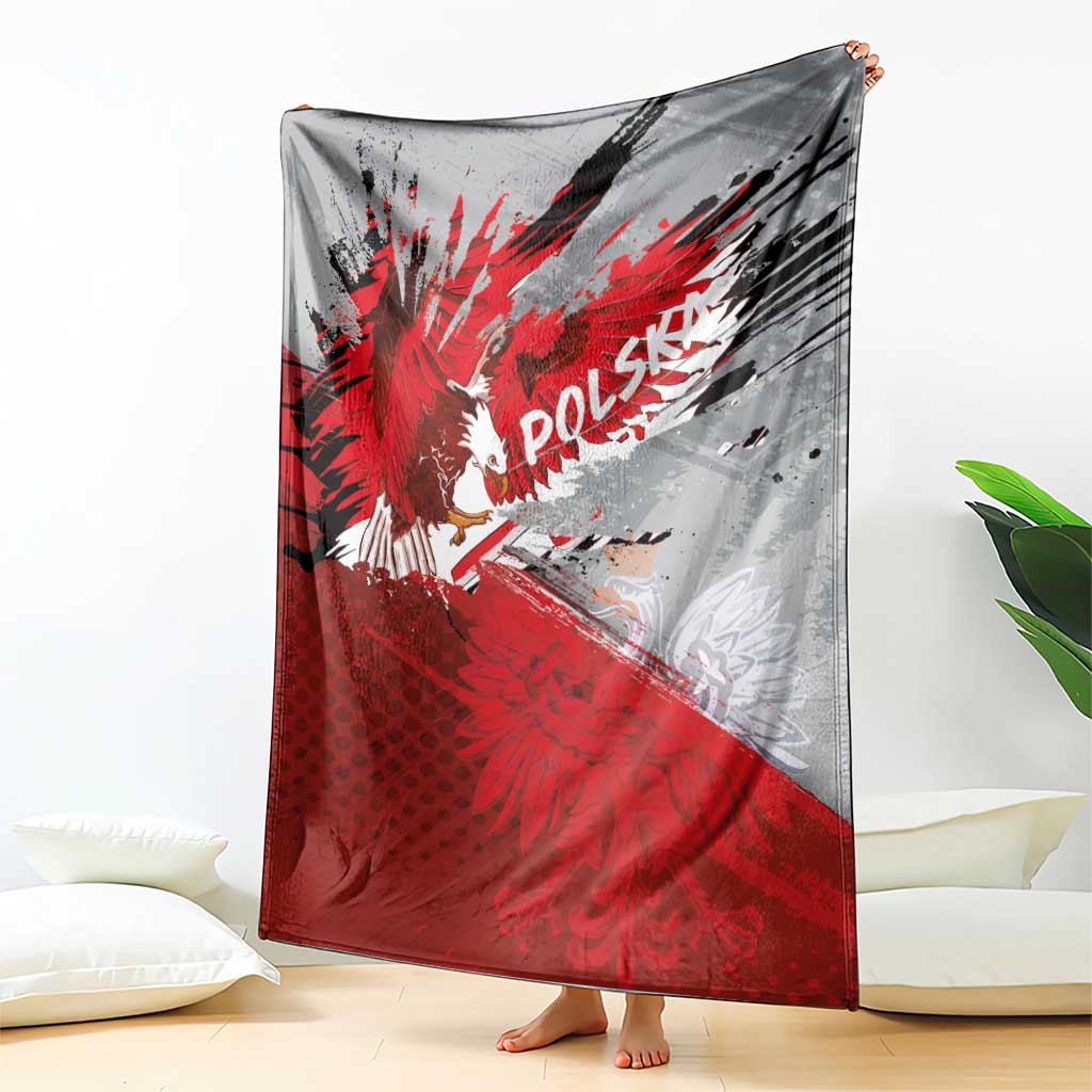 Polska Eagle Blanket Poland Sporty Grunge Style - Wonder Print Shop