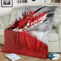 Polska Eagle Blanket Poland Sporty Grunge Style - Wonder Print Shop