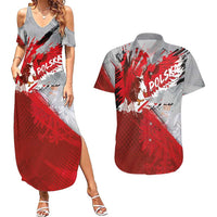 Polska Eagle Couples Matching Summer Maxi Dress and Hawaiian Shirt Poland Sporty Grunge Style - Wonder Print Shop