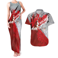 Polska Eagle Couples Matching Tank Maxi Dress and Hawaiian Shirt Poland Sporty Grunge Style - Wonder Print Shop