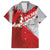 Polska Eagle Family Matching Off The Shoulder Long Sleeve Dress and Hawaiian Shirt Poland Sporty Grunge Style - Wonder Print Shop