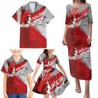 Polska Eagle Family Matching Puletasi and Hawaiian Shirt Poland Sporty Grunge Style - Wonder Print Shop