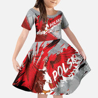 Polska Eagle Family Matching Short Sleeve Bodycon Dress and Hawaiian Shirt Poland Sporty Grunge Style - Wonder Print Shop