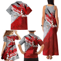 Polska Eagle Family Matching Tank Maxi Dress and Hawaiian Shirt Poland Sporty Grunge Style - Wonder Print Shop