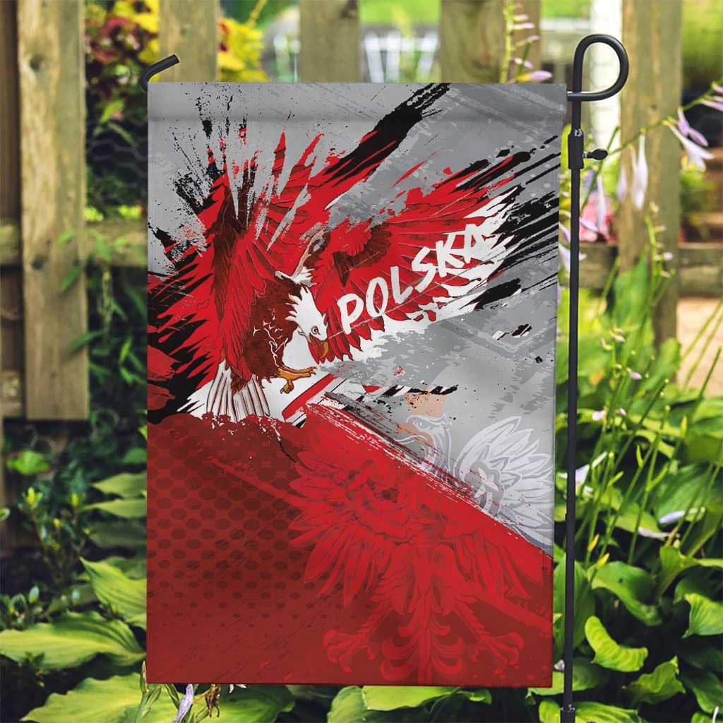 Polska Eagle Garden Flag Poland Sporty Grunge Style - Wonder Print Shop