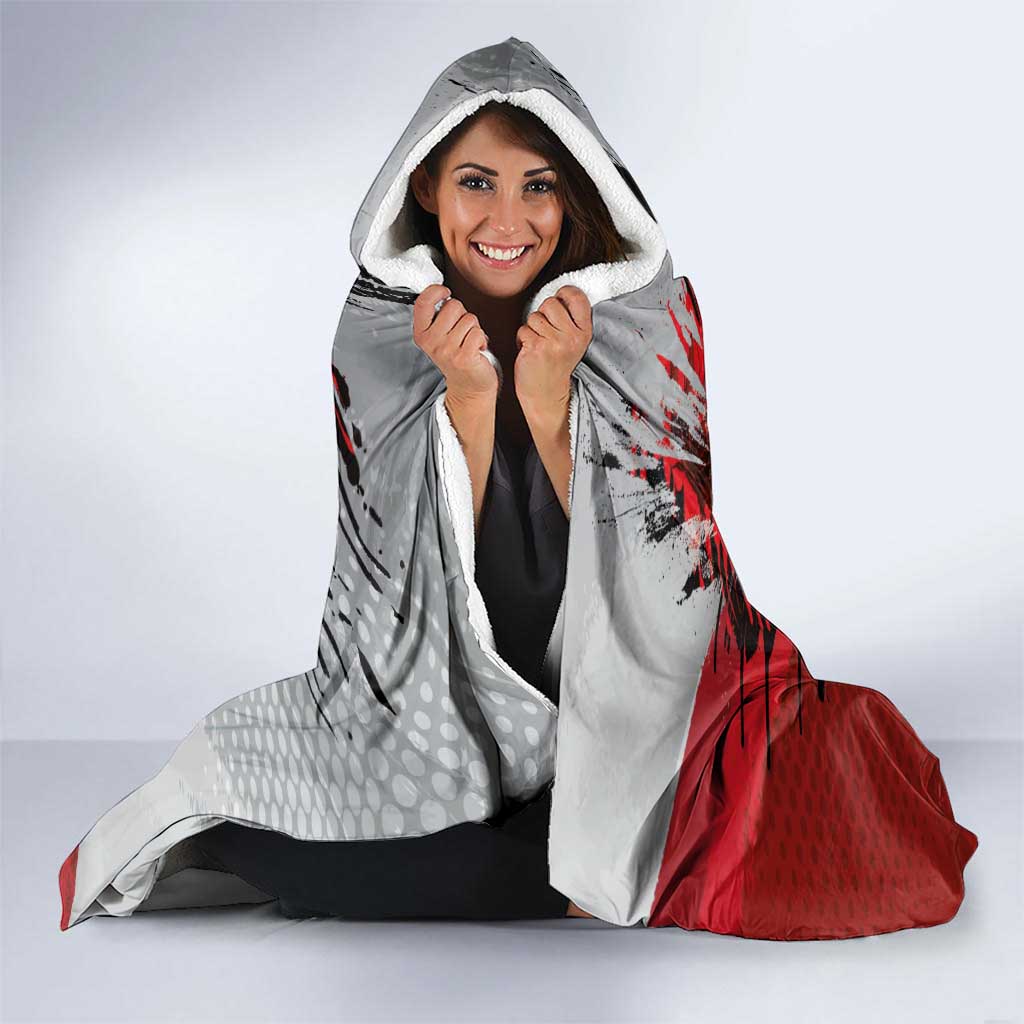 Polska Eagle Hooded Blanket Poland Sporty Grunge Style - Wonder Print Shop