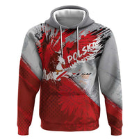 Polska Eagle Hoodie Poland Sporty Grunge Style - Wonder Print Shop
