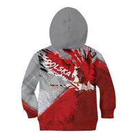 Polska Eagle Kid Hoodie Poland Sporty Grunge Style - Wonder Print Shop