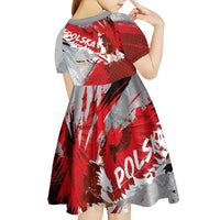 Polska Eagle Kid Short Sleeve Dress Poland Sporty Grunge Style - Wonder Print Shop