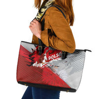 Polska Eagle Leather Tote Bag Poland Sporty Grunge Style - Wonder Print Shop