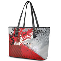 Polska Eagle Leather Tote Bag Poland Sporty Grunge Style - Wonder Print Shop