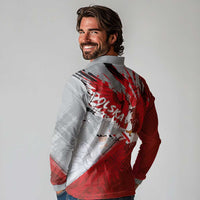 Polska Eagle Long Sleeve Polo Shirt Poland Sporty Grunge Style - Wonder Print Shop