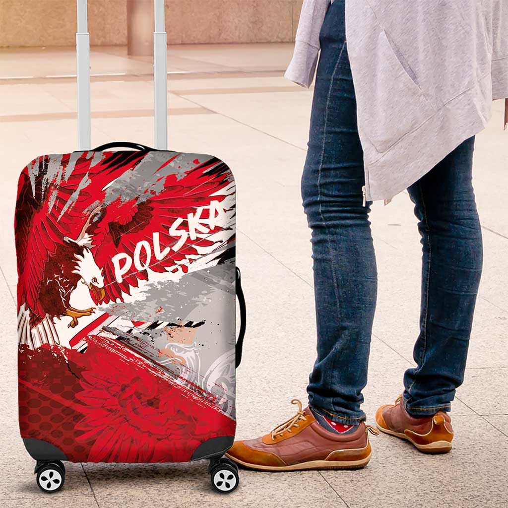 Polska Eagle Luggage Cover Poland Sporty Grunge Style - Wonder Print Shop