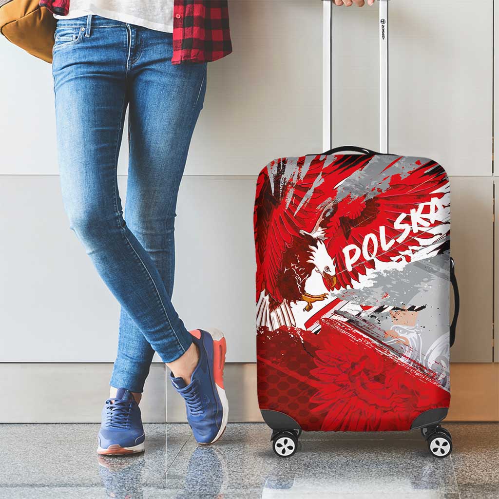 Polska Eagle Luggage Cover Poland Sporty Grunge Style - Wonder Print Shop