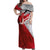 Polska Eagle Off Shoulder Maxi Dress Poland Sporty Grunge Style - Wonder Print Shop