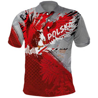 Polska Eagle Polo Shirt Poland Sporty Grunge Style - Wonder Print Shop