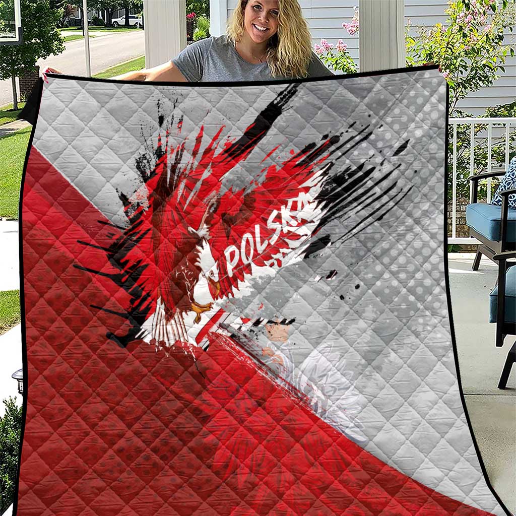 Polska Eagle Quilt Poland Sporty Grunge Style - Wonder Print Shop