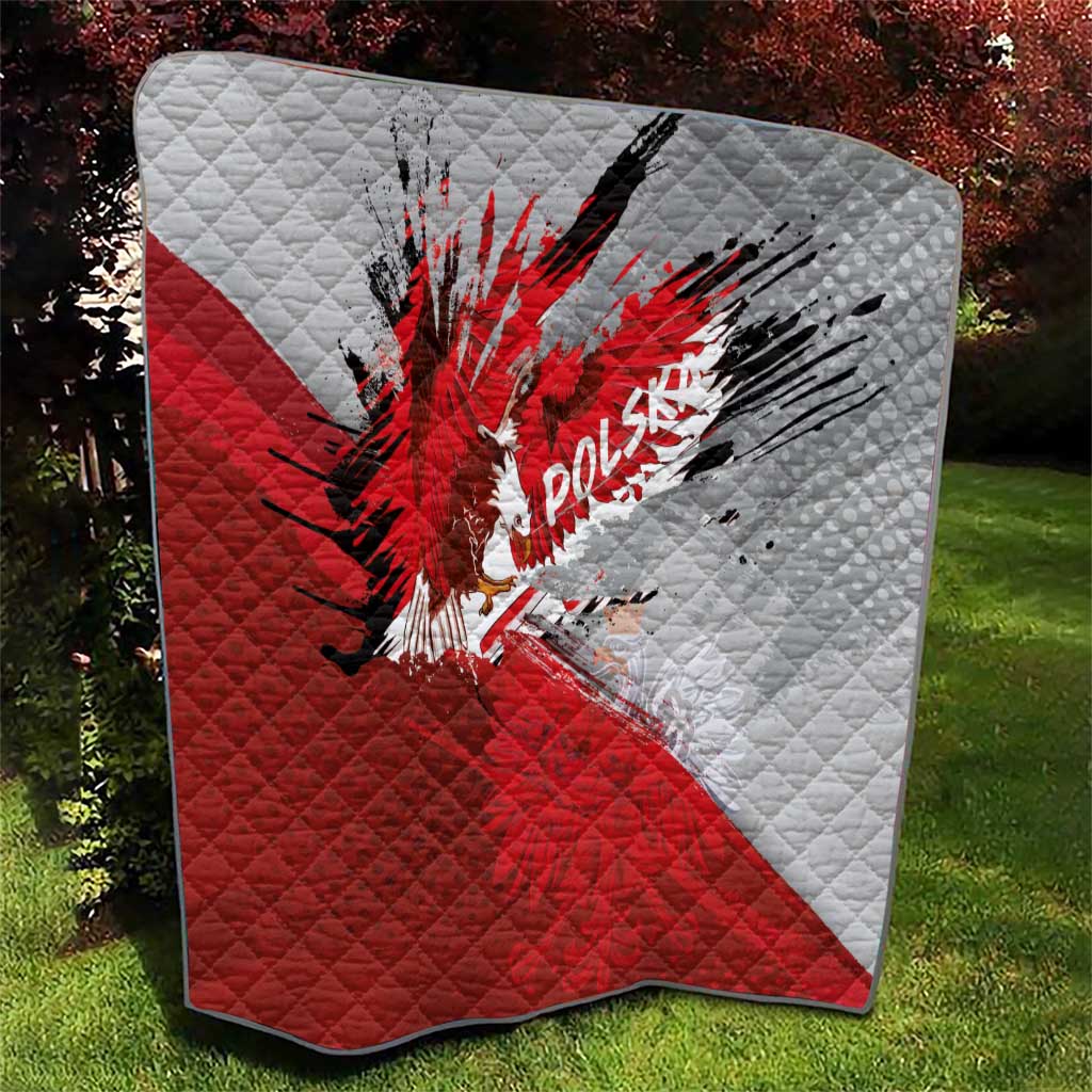 Polska Eagle Quilt Poland Sporty Grunge Style - Wonder Print Shop