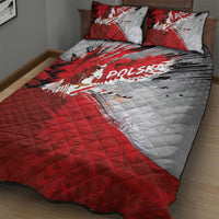 Polska Eagle Quilt Bed Set Poland Sporty Grunge Style - Wonder Print Shop