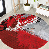 Polska Eagle Round Carpet Poland Sporty Grunge Style - Wonder Print Shop