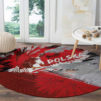 Polska Eagle Round Carpet Poland Sporty Grunge Style - Wonder Print Shop