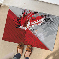 Polska Eagle Rubber Doormat Poland Sporty Grunge Style - Wonder Print Shop