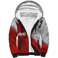 Polska Eagle Sherpa Hoodie Poland Sporty Grunge Style - Wonder Print Shop