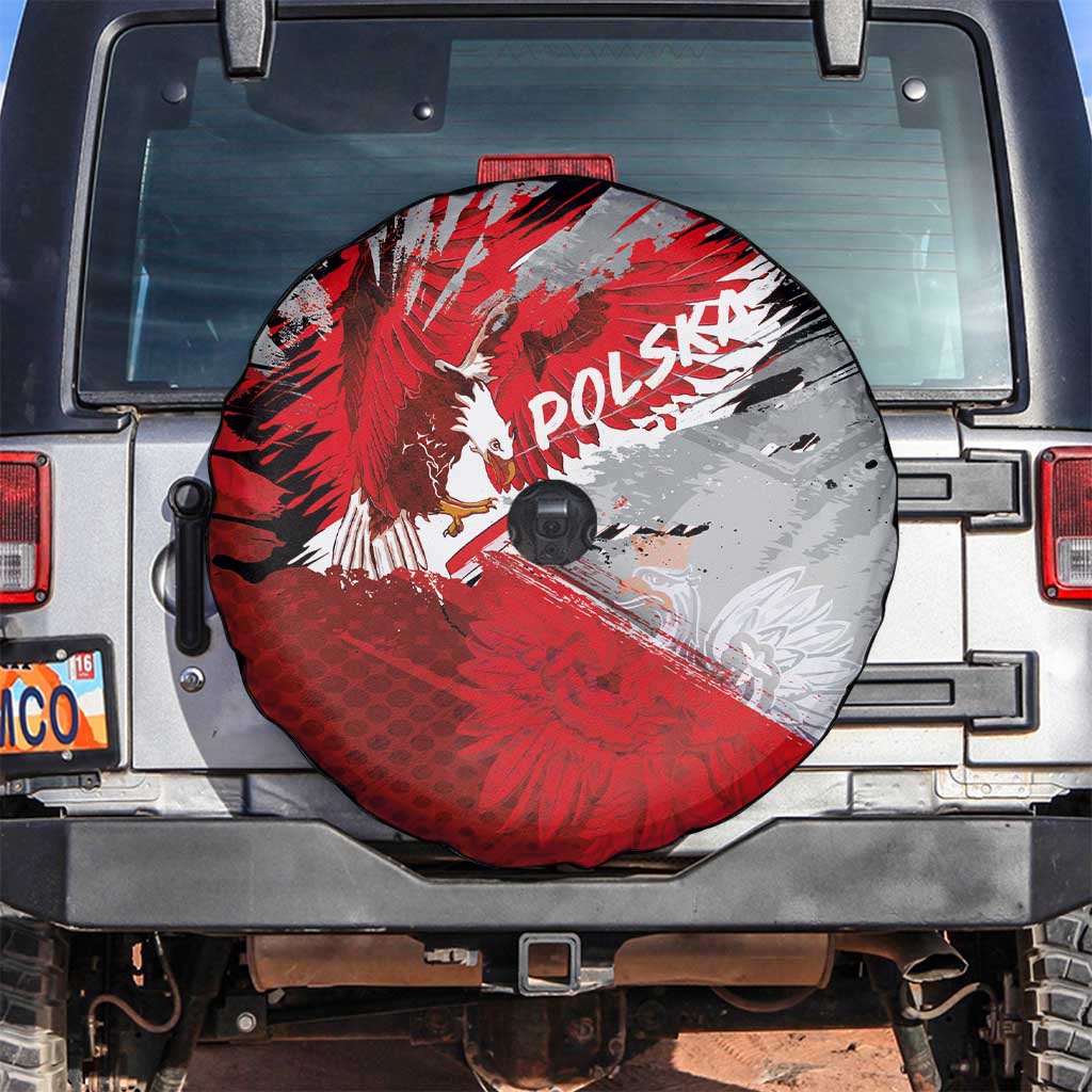 Polska Eagle Spare Tire Cover Poland Sporty Grunge Style - Wonder Print Shop