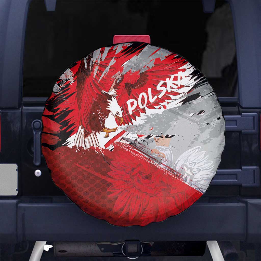 Polska Eagle Spare Tire Cover Poland Sporty Grunge Style - Wonder Print Shop