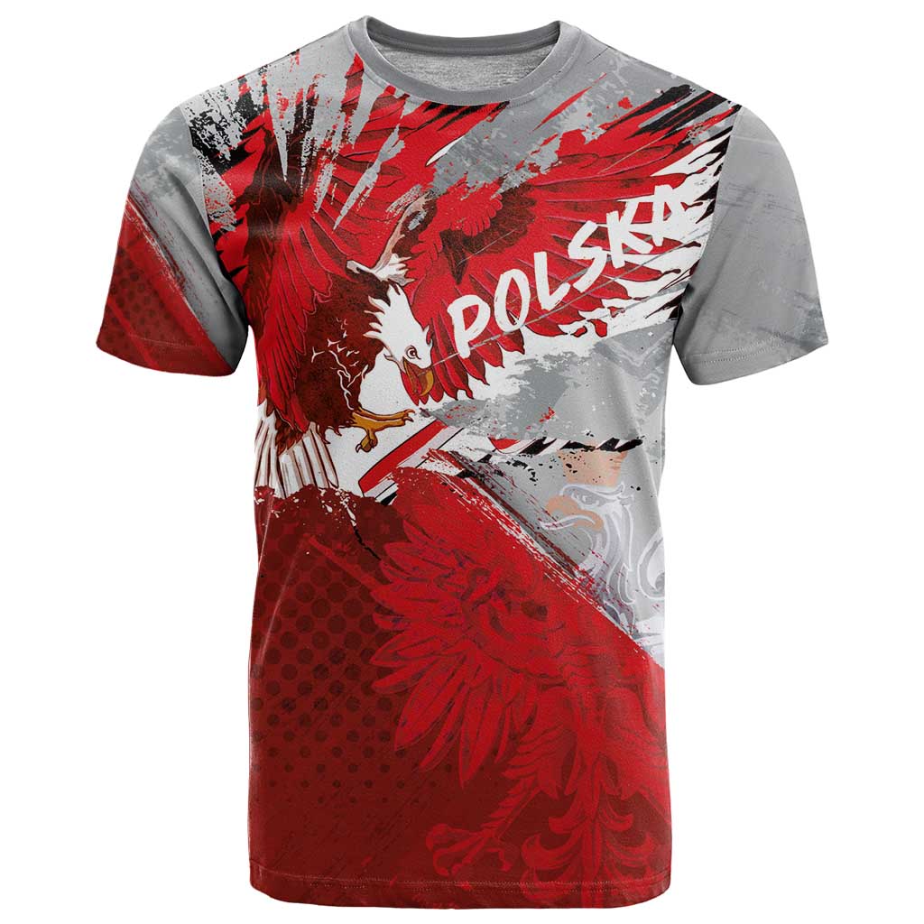 Polska Eagle T Shirt Poland Sporty Grunge Style - Wonder Print Shop