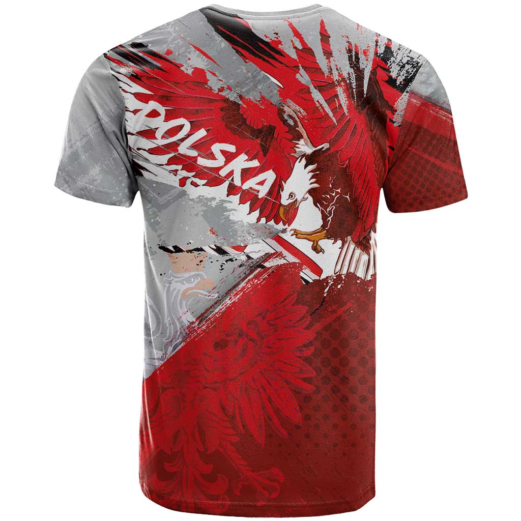 Polska Eagle T Shirt Poland Sporty Grunge Style - Wonder Print Shop
