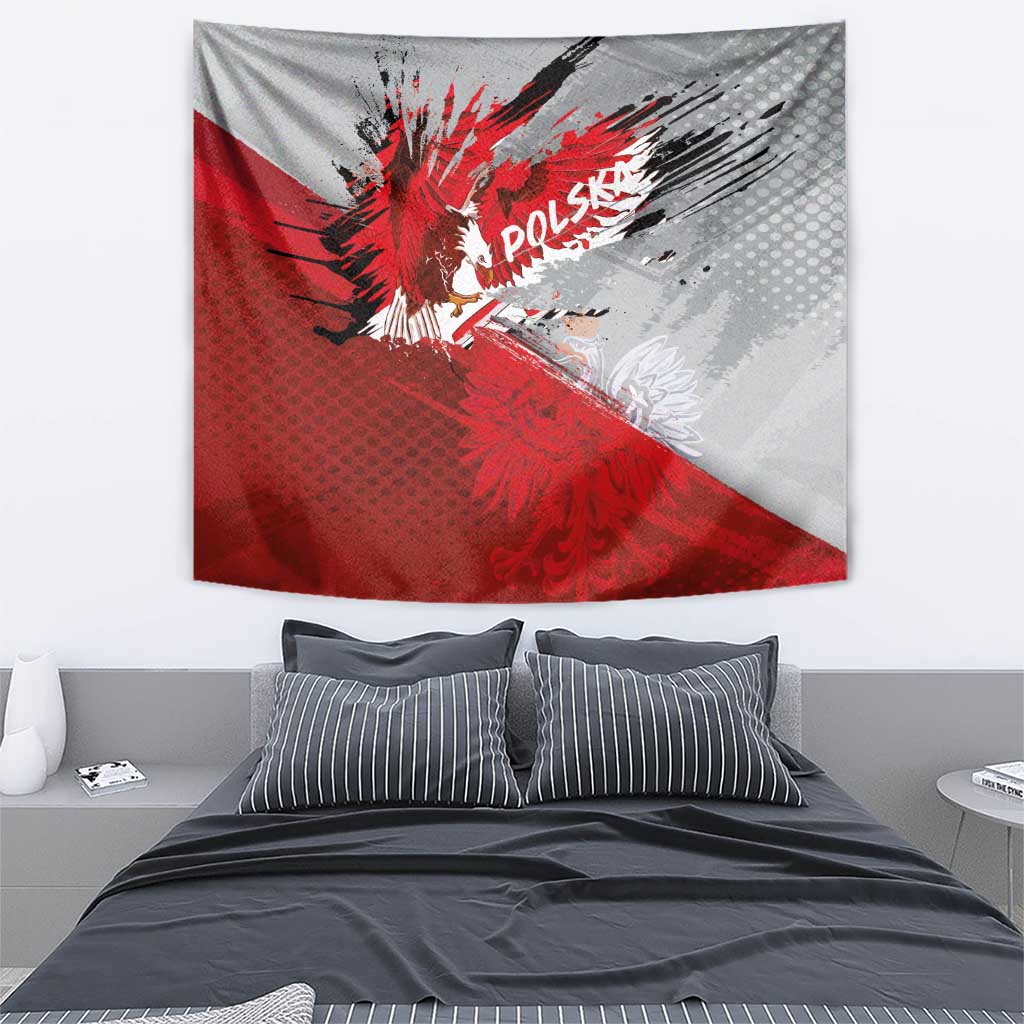 Polska Eagle Tapestry Poland Sporty Grunge Style - Wonder Print Shop