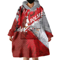 Polska Eagle Wearable Blanket Hoodie Poland Sporty Grunge Style - Wonder Print Shop