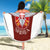 Serbia Beach Blanket Double Headed Eage Emblem Sporty - Wonder Print Shop
