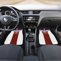 Serbia Car Mats Double Headed Eage Emblem Sporty - Wonder Print Shop