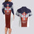 Serbia Couples Matching Long Sleeve Bodycon Dress and Hawaiian Shirt Double Headed Eage Emblem Sporty - Wonder Print Shop