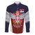 Serbia Family Matching Off Shoulder Short Dress and Hawaiian Shirt Double Headed Eage Emblem Sporty - Wonder Print Shop