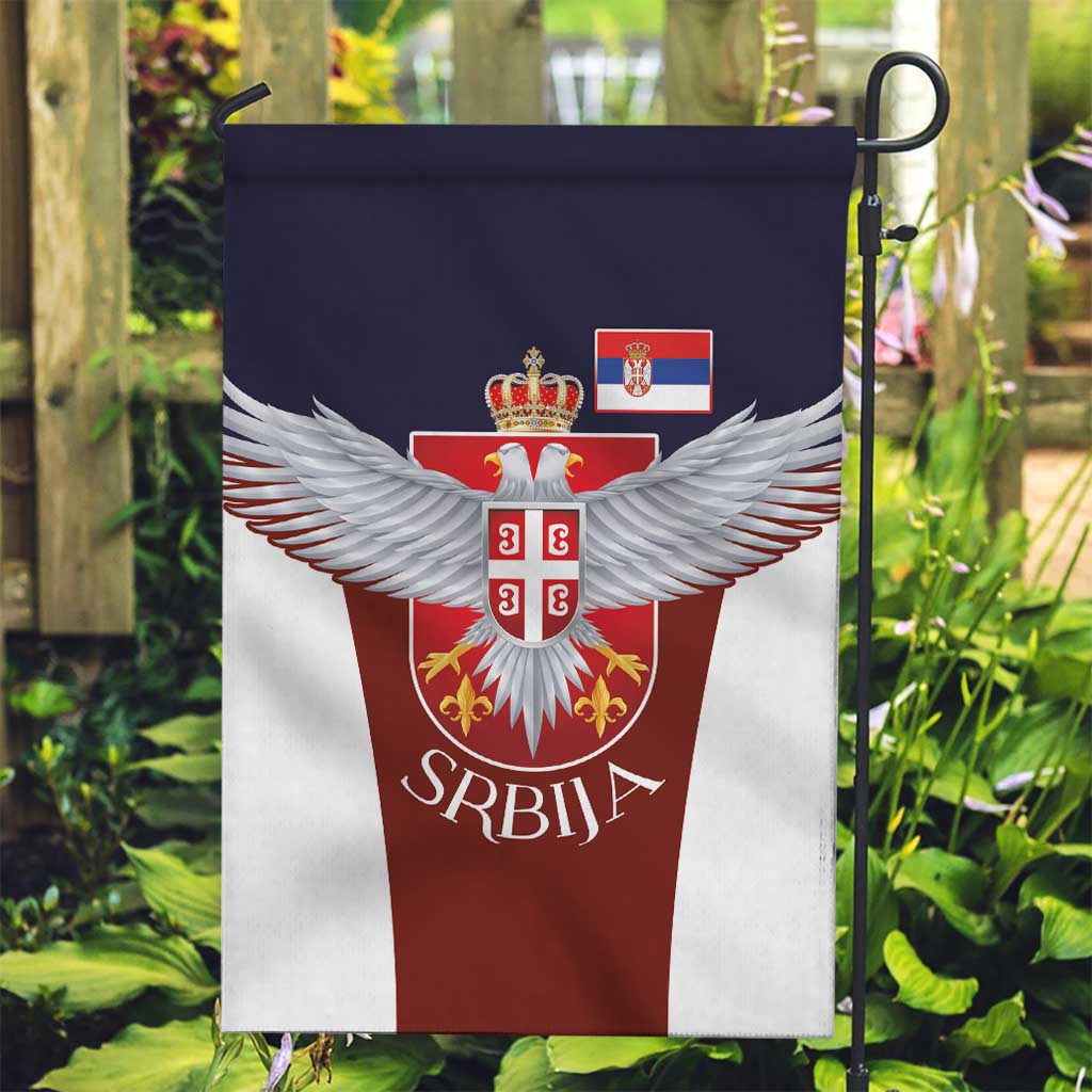 Serbia Garden Flag Double Headed Eage Emblem Sporty - Wonder Print Shop