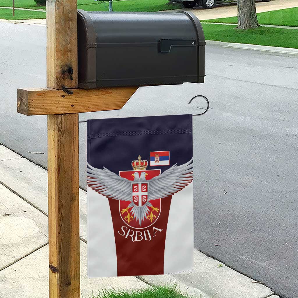 Serbia Garden Flag Double Headed Eage Emblem Sporty - Wonder Print Shop