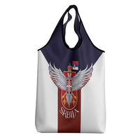 Serbia Grocery Bag Double Headed Eage Emblem Sporty - Wonder Print Shop