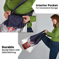 Serbia Grocery Bag Double Headed Eage Emblem Sporty - Wonder Print Shop
