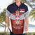 Serbia Hawaiian Shirt Double Headed Eage Emblem Sporty - Wonder Print Shop