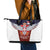 Serbia Leather Tote Bag Double Headed Eage Emblem Sporty - Wonder Print Shop