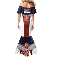 Serbia Mermaid Dress Double Headed Eage Emblem Sporty - Wonder Print Shop