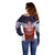 Serbia Off Shoulder Sweater Double Headed Eage Emblem Sporty - Wonder Print Shop